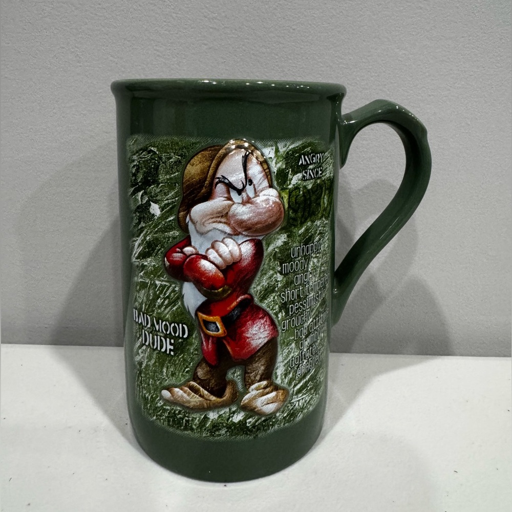 Disney Parks Grumpy Dining Coffee Mug Bad Mood Dude